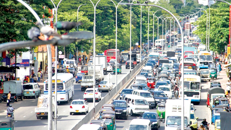 traffic in colombo city