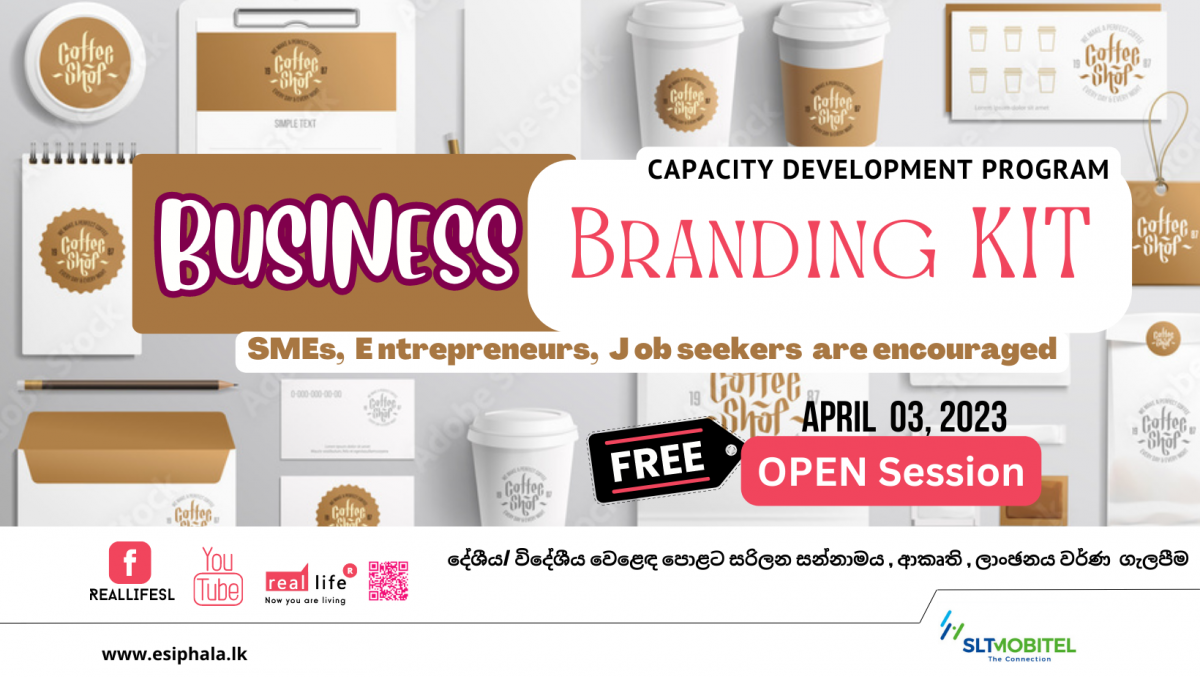 Business Branding KIT - ව්‍යාපාරයට,  ව්‍යාපෘතියට  logo, වෙළඳ සලකුණ, වර්ණ