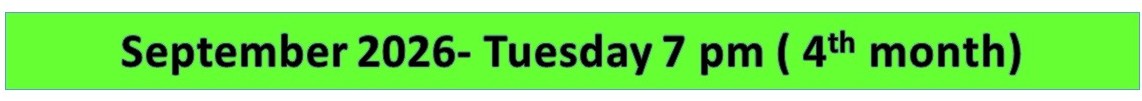 EU - September 2026 -Tuesday 7 pm - 9 pm Theory Class - External Pharmacy Examination, Chula Edirisinghe