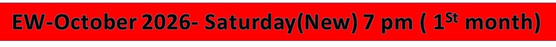 EW - October 2026 -Saturday (New) 7 pm - 9 pm Theory Class - External Pharmacy Examination, Chula Edirisinghe