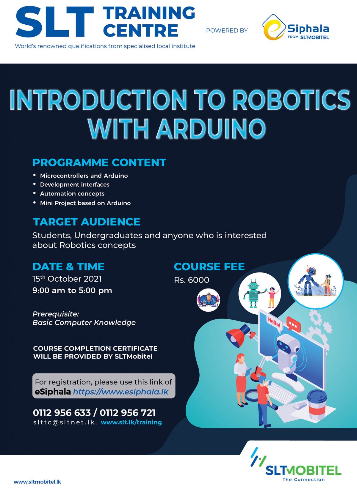 Introduction to Robotics with Arduino- October 2021