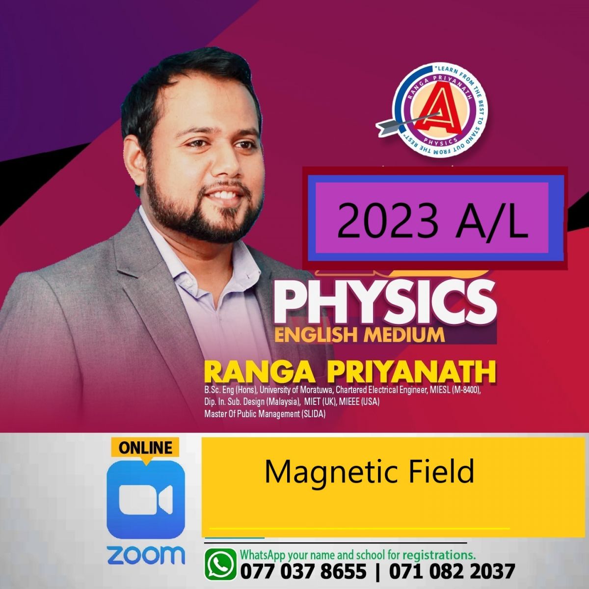 Magnetic Field part 1(2023 A/L)