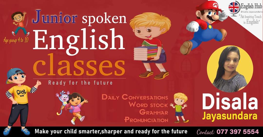 Spoken English - Junior Group - ( Age 5-10) April
