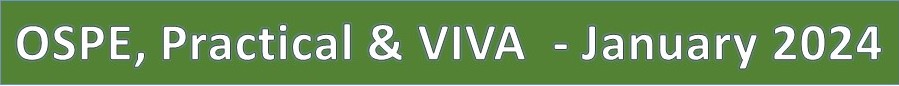 OSPE & VIVA - January 2024 - External Pharmacy Examination, Chula Edirisinghe