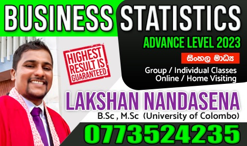 Business Statistics - Sinhala Medium 2023 - A/L