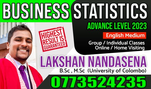 Business Statistics - English Medium 2023 - A/L