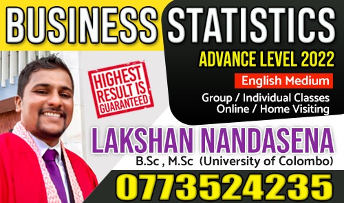 Business Statistics - English Medium 2022-A/L