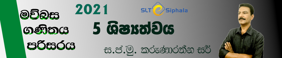  5 වසර ශිෂ්‍යත්ව විභාගය  (2021) March