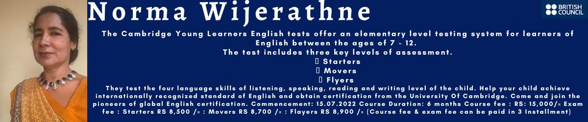 CAMBRIDGE YOUNG LEARNERS ENGLISH - BRITISH COUNCIL-Part 01(April-2023)